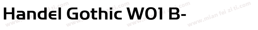 Handel Gothic W01 B字体转换